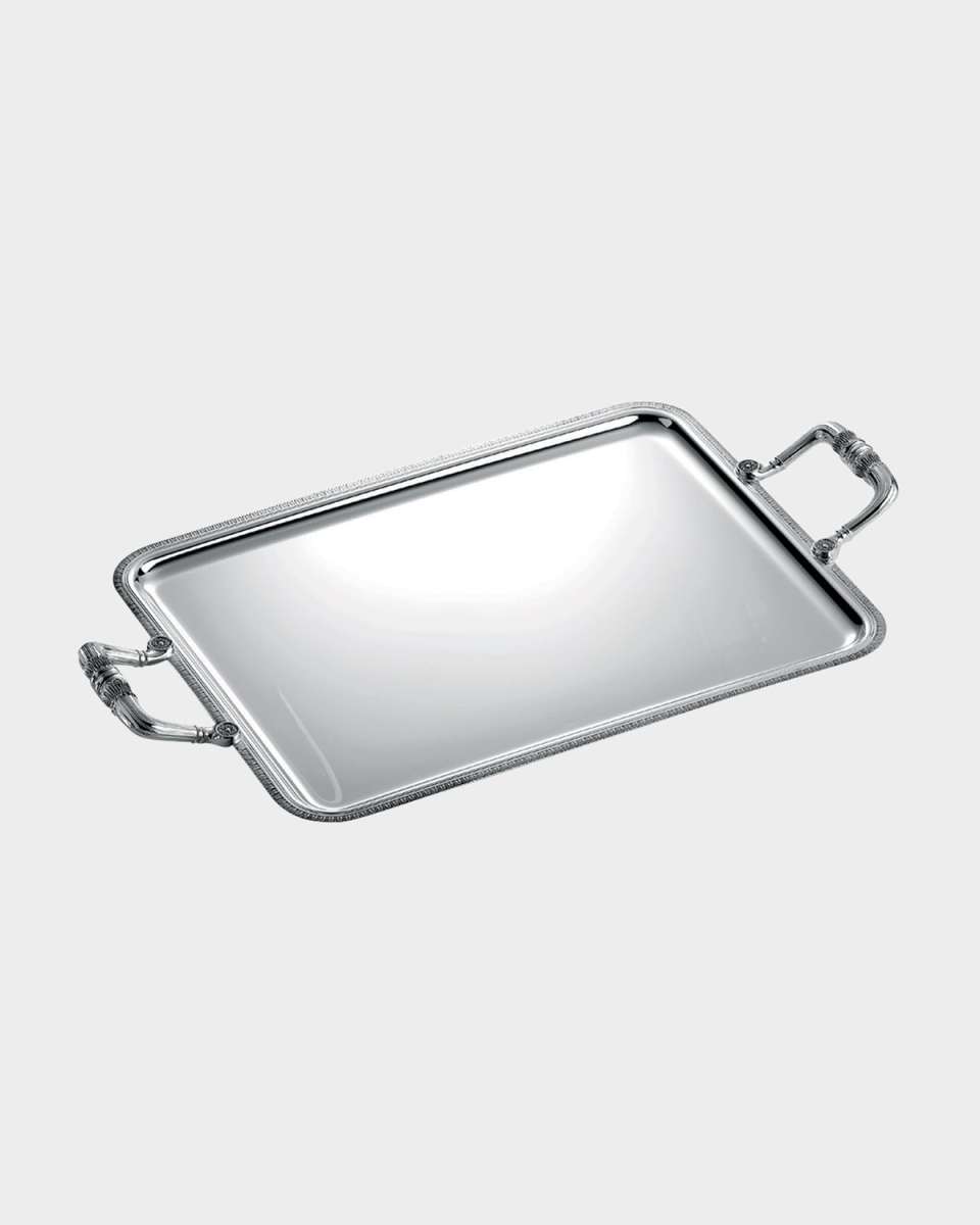 Malmaison Sivler-Plated Serving Tray with Handles
